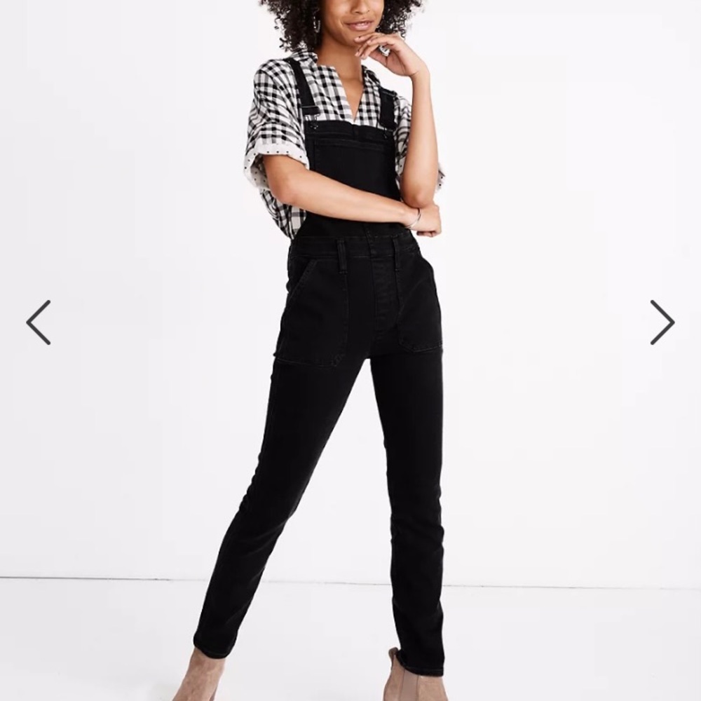 NWOT Madewell petite skinny overalls in lunar wash